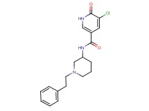 5-chloro-6-oxo-N-[1-(2-phenylethyl)-3-piperidinyl]-1,6-dihydro-3-pyridinecarboxamide