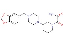 2-{3-[4-(1,3-benzodioxol-5-ylmethyl)-1-piperazinyl]-1-piperidinyl}-2-oxoacetamide