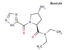 (2S,4R)-4-amino-N,N-diethyl-1-(1H-1,2,4-triazol-5-ylcarbonyl)pyrrolidine-2-carboxamide