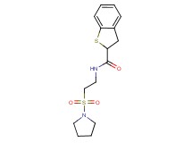 N-[2-(pyrrolidin-1-ylsulfonyl)ethyl]-2,3-dihydro-1-benzothiophene-2-carboxamide