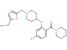 [5-({4-[5-chloro-2-(1-piperidinylcarbonyl)phenoxy]-1-piperidinyl}methyl)-2-furyl]methanol