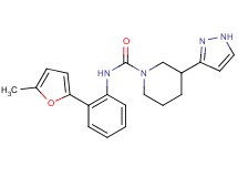 N-[2-(5-methyl-2-furyl)phenyl]-3-(1H-pyrazol-3-yl)piperidine-1-carboxamide
