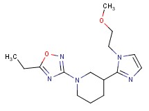 1-(5-ethyl-1,2,4-oxadiazol-3-yl)-3-[1-(2-methoxyethyl)-1H-imidazol-2-yl]piperidine