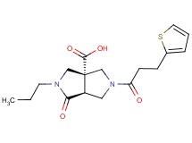 (3aS*,6aS*)-1-oxo-2-propyl-5-[3-(2-thienyl)propanoyl]hexahydropyrrolo[3,4-c]pyrrole-3a(1H)-carboxylic acid