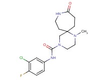 N-(3-chloro-4-fluorophenyl)-1-methyl-10-oxo-1,4,9-triazaspiro[5.6]dodecane-4-carboxamide