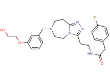 2-(4-fluorophenyl)-N-(2-{7-[3-(2-hydroxyethoxy)benzyl]-6,7,8,9-tetrahydro-5H-[1,2,4]triazolo[4,3-d][1,4]diazepin-3-yl}ethyl)acetamide