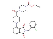 ethyl 4-({1-[2-(2-chlorobenzyl)-1,3-dioxo-2,3-dihydro-1H-isoindol-4-yl]-4-piperidinyl}carbonyl)-1-piperazinecarboxylate