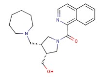[(3R*,4R*)-4-(azepan-1-ylmethyl)-1-(isoquinolin-1-ylcarbonyl)pyrrolidin-3-yl]methanol