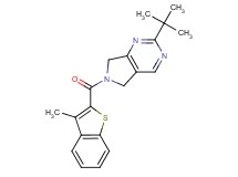 2-tert-butyl-6-[(3-methyl-1-benzothien-2-yl)carbonyl]-6,7-dihydro-5H-pyrrolo[3,4-d]pyrimidine