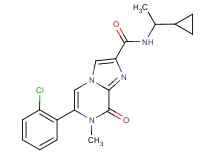 6-(2-chlorophenyl)-N-(1-cyclopropylethyl)-7-methyl-8-oxo-7,8-dihydroimidazo[1,2-a]pyrazine-2-carboxamide