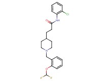 N-(2-chlorophenyl)-3-{1-[2-(difluoromethoxy)benzyl]-4-piperidinyl}propanamide