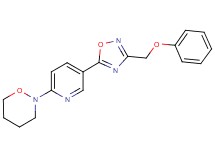 2-{5-[3-(phenoxymethyl)-1,2,4-oxadiazol-5-yl]-2-pyridinyl}-1,2-oxazinane
