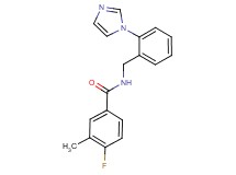 4-fluoro-N-[2-(1H-imidazol-1-yl)benzyl]-3-methylbenzamide