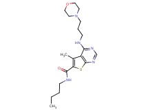 N-butyl-5-methyl-4-{[3-(4-morpholinyl)propyl]amino}thieno[2,3-d]pyrimidine-6-carboxamide
