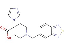 1-(2,1,3-benzothiadiazol-5-ylmethyl)-4-(1H-imidazol-1-yl)piperidine-4-carboxylic acid