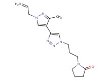 1-{3-[4-(1-allyl-3-methyl-1H-pyrazol-4-yl)-1H-1,2,3-triazol-1-yl]propyl}pyrrolidin-2-one