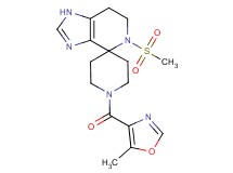 1'-[(5-methyl-1,3-oxazol-4-yl)carbonyl]-5-(methylsulfonyl)-1,5,6,7-tetrahydrospiro[imidazo[4,5-c]pyridine-4,4'-piperidine]