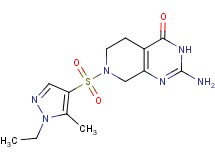 2-amino-7-[(1-ethyl-5-methyl-1H-pyrazol-4-yl)sulfonyl]-5,6,7,8-tetrahydropyrido[3,4-d]pyrimidin-4(3H)-one