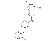 2-{[2-(2-chlorobenzyl)-4-morpholinyl]carbonyl}-5,7-dimethylpyrazolo[1,5-a]pyrimidine