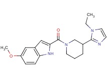 2-{[3-(1-ethyl-1H-imidazol-2-yl)piperidin-1-yl]carbonyl}-5-methoxy-1H-indole