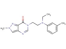 6-{2-[ethyl(3-methylphenyl)amino]ethyl}-2-methyl-2,6-dihydro-7H-pyrazolo[4,3-d]pyrimidin-7-one
