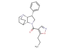 (3R*,3aR*,7aR*)-3-phenyl-1-[(5-propylisoxazol-4-yl)carbonyl]octahydro-4,7-ethanopyrrolo[3,2-b]pyridine