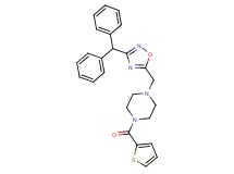 1-{[3-(diphenylmethyl)-1,2,4-oxadiazol-5-yl]methyl}-4-(2-thienylcarbonyl)piperazine