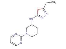 N-(5-ethyl-1,3,4-oxadiazol-2-yl)-1-pyrimidin-2-ylpiperidin-3-amine