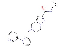 N-cyclopropyl-5-[(1-pyridin-3-yl-1H-pyrrol-2-yl)methyl]-4,5,6,7-tetrahydropyrazolo[1,5-a]pyrazine-2-carboxamide