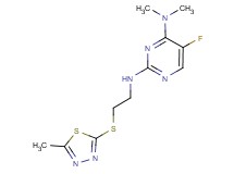 5-fluoro-N~4~,N~4~-dimethyl-N~2~-{2-[(5-methyl-1,3,4-thiadiazol-2-yl)thio]ethyl}pyrimidine-2,4-diamine