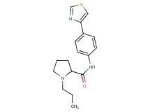 1-propyl-N-[4-(1,3-thiazol-4-yl)phenyl]prolinamide