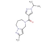 5-[(1-isopropyl-1H-pyrazol-4-yl)carbonyl]-2-methyl-5,6,7,8-tetrahydro-4H-pyrazolo[1,5-a][1,4]diazepine