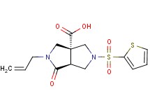 (3aR*,6aS*)-2-allyl-1-oxo-5-(2-thienylsulfonyl)hexahydropyrrolo[3,4-c]pyrrole-3a(1H)-carboxylic acid