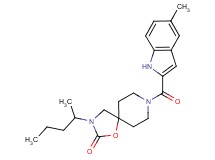 3-(1-methylbutyl)-8-[(5-methyl-1H-indol-2-yl)carbonyl]-1-oxa-3,8-diazaspiro[4.5]decan-2-one