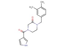 1-(3,4-dimethylbenzyl)-4-(1H-pyrrol-3-ylcarbonyl)-2-piperazinone
