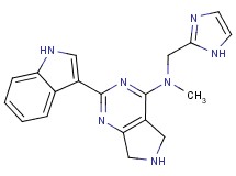 N-(1H-imidazol-2-ylmethyl)-2-(1H-indol-3-yl)-N-methyl-6,7-dihydro-5H-pyrrolo[3,4-d]pyrimidin-4-amine