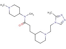 N-methyl-N-(1-methylpiperidin-4-yl)-3-{1-[2-(3-methyl-4H-1,2,4-triazol-4-yl)ethyl]piperidin-3-yl}propanamide
