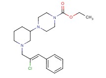 ethyl 4-{1-[(2Z)-2-chloro-3-phenyl-2-propen-1-yl]-3-piperidinyl}-1-piperazinecarboxylate