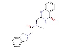 2-(1,3-dihydro-2H-isoindol-2-yl)-N-methyl-N-[(4-oxo-3,4-dihydro-2-quinazolinyl)methyl]acetamide