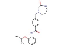 N-(2-isopropoxyphenyl)-4-[(3-oxo-1,4-diazepan-1-yl)methyl]benzamide