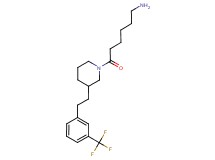 [6-oxo-6-(3-{2-[3-(trifluoromethyl)phenyl]ethyl}-1-piperidinyl)hexyl]amine hydrochloride
