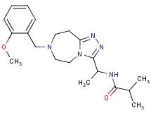 N-{1-[7-(2-methoxybenzyl)-6,7,8,9-tetrahydro-5H-[1,2,4]triazolo[4,3-d][1,4]diazepin-3-yl]ethyl}-2-methylpropanamide