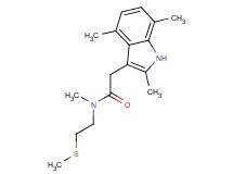 N-methyl-N-[2-(methylthio)ethyl]-2-(2,4,7-trimethyl-1H-indol-3-yl)acetamide