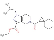 ethyl 1-isobutyl-5-(spiro[2.5]oct-1-ylcarbonyl)-4,5,6,7-tetrahydro-1H-pyrazolo[4,3-c]pyridine-3-carboxylate