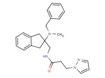 N-({2-[benzyl(methyl)amino]-2,3-dihydro-1H-inden-2-yl}methyl)-3-(1H-pyrazol-1-yl)propanamide