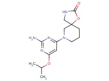 7-(2-amino-6-isopropoxy-4-pyrimidinyl)-1-oxa-3,7-diazaspiro[4.5]decan-2-one