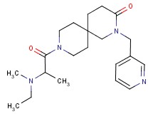9-(N-ethyl-N-methylalanyl)-2-(pyridin-3-ylmethyl)-2,9-diazaspiro[5.5]undecan-3-one