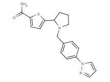 5-{1-[4-(1H-pyrazol-1-yl)benzyl]-2-pyrrolidinyl}-2-thiophenecarboxamide