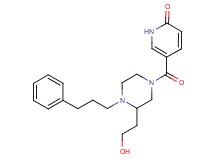 5-{[3-(2-hydroxyethyl)-4-(3-phenylpropyl)-1-piperazinyl]carbonyl}-2(1H)-pyridinone