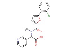 [[5-(2-chlorophenyl)-2-furoyl](methyl)amino](3-pyridinyl)acetic acid